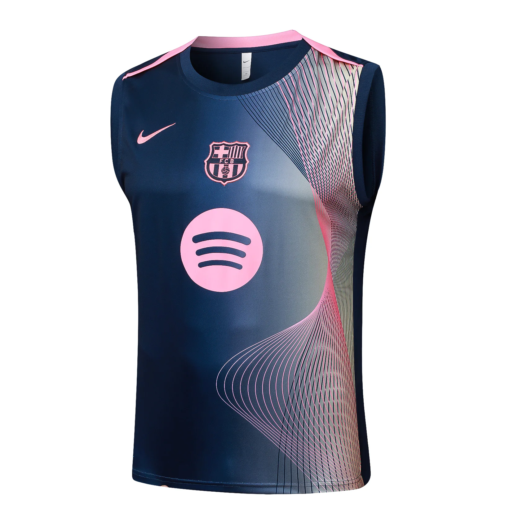 Entrenamiento Sin Mangas Barcelona 2025 2026 Azul Rosa FC Barcelona Chándal 2025 2026 Azul - Tuta FC Barcelona | tiendasdefutboles
