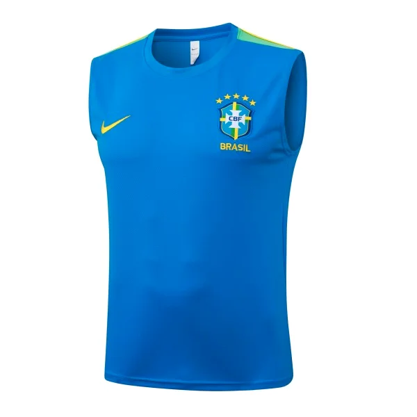 Entrenamiento Sin Mangas Brasil 2026 Azul Verde Brasil Chándal 2026 Azul - Chándal Brasil | tiendasdefutboles