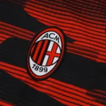 Entrenamiento Sin Mangas Conjunto Completo AC Milan 2024 2025 Rojo Negro