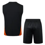 Entrenamiento Sin Mangas Conjunto Completo AC Milan 2024 2025 Negro Rojo