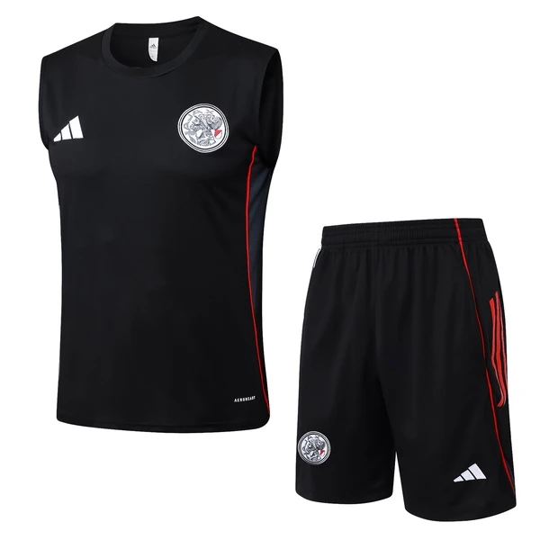 Entrenamiento Sin Mangas Conjunto Completo Ajax 2025 2026 Negro Ajax Conjunto 2025 2026 Negro - Maglia Ajax | tiendasdefutboles