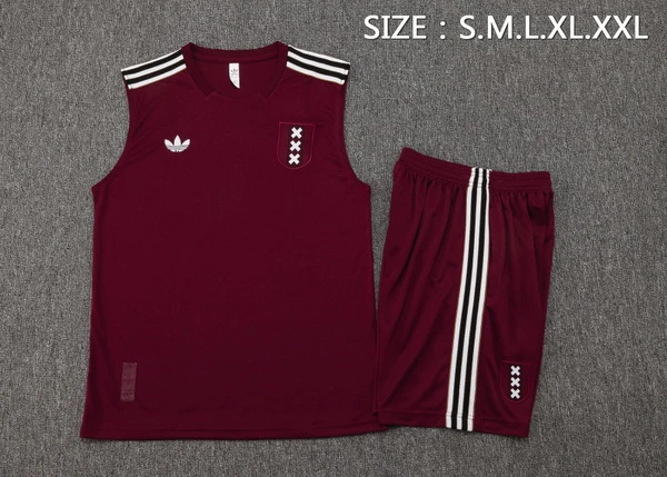 Entrenamiento Sin Mangas Conjunto Completo Ajax 2025 2026 Rojo Ajax Conjunto 2025 2026 Rojo - Maglia Ajax | tiendasdefutboles