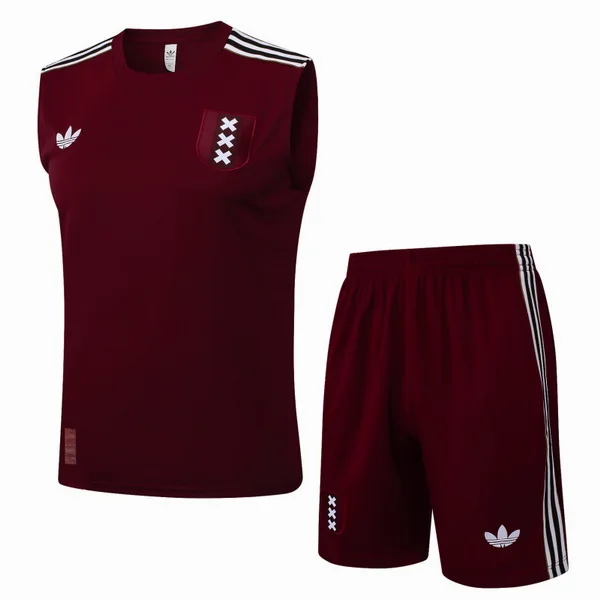 Entrenamiento Sin Mangas Conjunto Completo Ajax 2025 2026 Rojo Ajax Conjunto 2025 2026 Rojo - Maglia Ajax | tiendasdefutboles