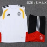 Entrenamiento Sin Mangas Conjunto Completo Alemania 2025 Blanco Negro Rojo