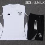 Entrenamiento Sin Mangas Conjunto Completo Alemania 2025 Blanco Negro