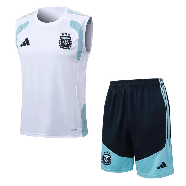 Entrenamiento Sin Mangas Conjunto Completo Argentina 2026 Blanco Azul Argentina Conjunto 2026 Blanco - Argentina Barata | tiendasdefutboles