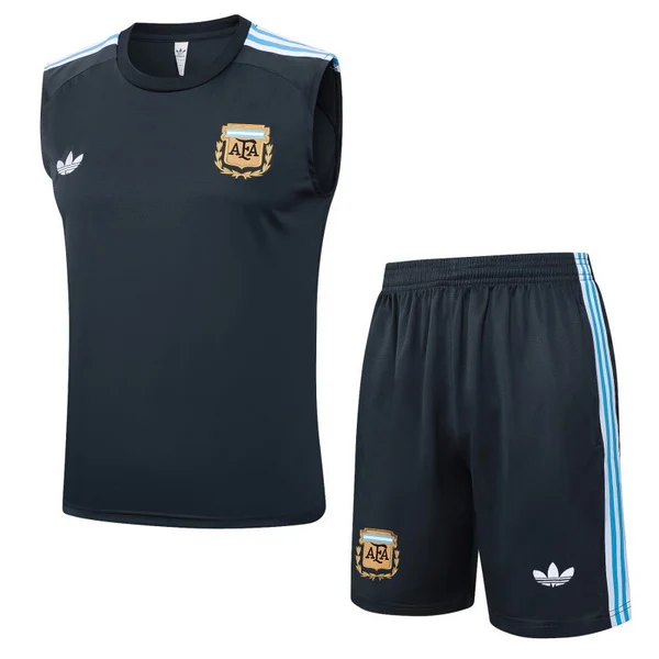 Entrenamiento Sin Mangas Conjunto Completo Argentina 2026 Gris Marino Argentina Conjunto 2026 Gris - Maglia Argentina 2026 | tiendasdefutboles