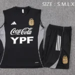 Entrenamiento Sin Mangas Conjunto Completo Argentina 2026 Negro Blanco