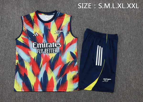 Entrenamiento Sin Mangas Conjunto Completo Arsenal 2025 2026 Amarillo Azul Arsenal Conjunto 2025 2026 Amarillo - Maglia Arsenal | tiendasdefutboles