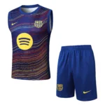 Entrenamiento Sin Mangas Conjunto Completo Barcelona 2025 2026 Azul Amarillo