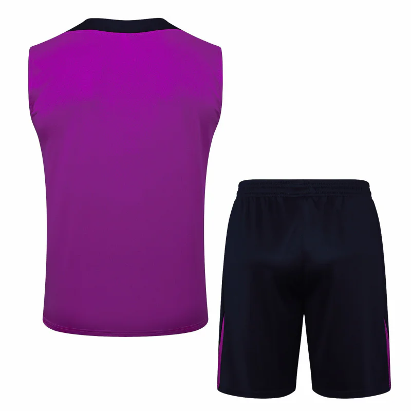Entrenamiento Sin Mangas Conjunto Completo Barcelona 2025 2026 Purpura Amarillo FC Barcelona Conjunto 2025 2026 Púrpura - Tuta FC Barcelona | tiendasdefutboles
