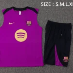 Entrenamiento Sin Mangas Conjunto Completo Barcelona 2025 2026 Purpura Amarillo