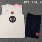 Entrenamiento Sin Mangas Conjunto Completo Barcelona 2025 2026 Amarillo Rosa