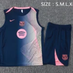 Entrenamiento Sin Mangas Conjunto Completo Barcelona 2025 2026 Azul Rosa