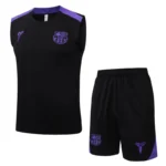 Entrenamiento Sin Mangas Conjunto Completo Barcelona 2025 2026 Negro Purpura