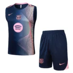Entrenamiento Sin Mangas Conjunto Completo Barcelona 2025 2026 Azul Rosa
