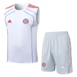 Entrenamiento Sin Mangas Conjunto Completo Bayern Múnich 2025 2026 Blanco Azul
