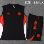 Entrenamiento Sin Mangas Conjunto Completo Bayern Múnich 2025 2026 Blanco Rojo