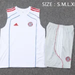 Entrenamiento Sin Mangas Conjunto Completo Bayern Múnich 2025 2026 Blanco Azul