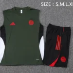Entrenamiento Sin Mangas Conjunto Completo Bayern Múnich 2025 2026 Verde Marino