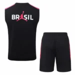 Entrenamiento Sin Mangas Conjunto Completo Brasil 2026 Negro Rosa
