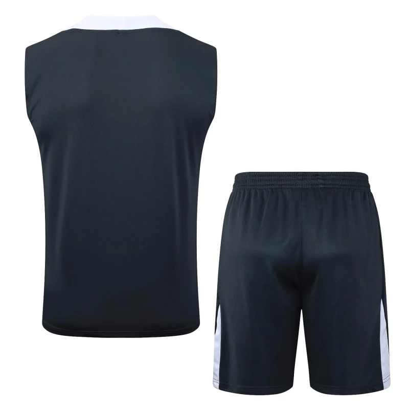 Entrenamiento Sin Mangas Conjunto Completo Chelsea 2025 2026 Gris Marino Blanco Chelsea Conjunto 2025 2026 Gris - Maglia Chelsea | tiendasdefutboles