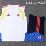 Entrenamiento Sin Mangas Conjunto Completo Colombia 2026 Blanco Amarillo
