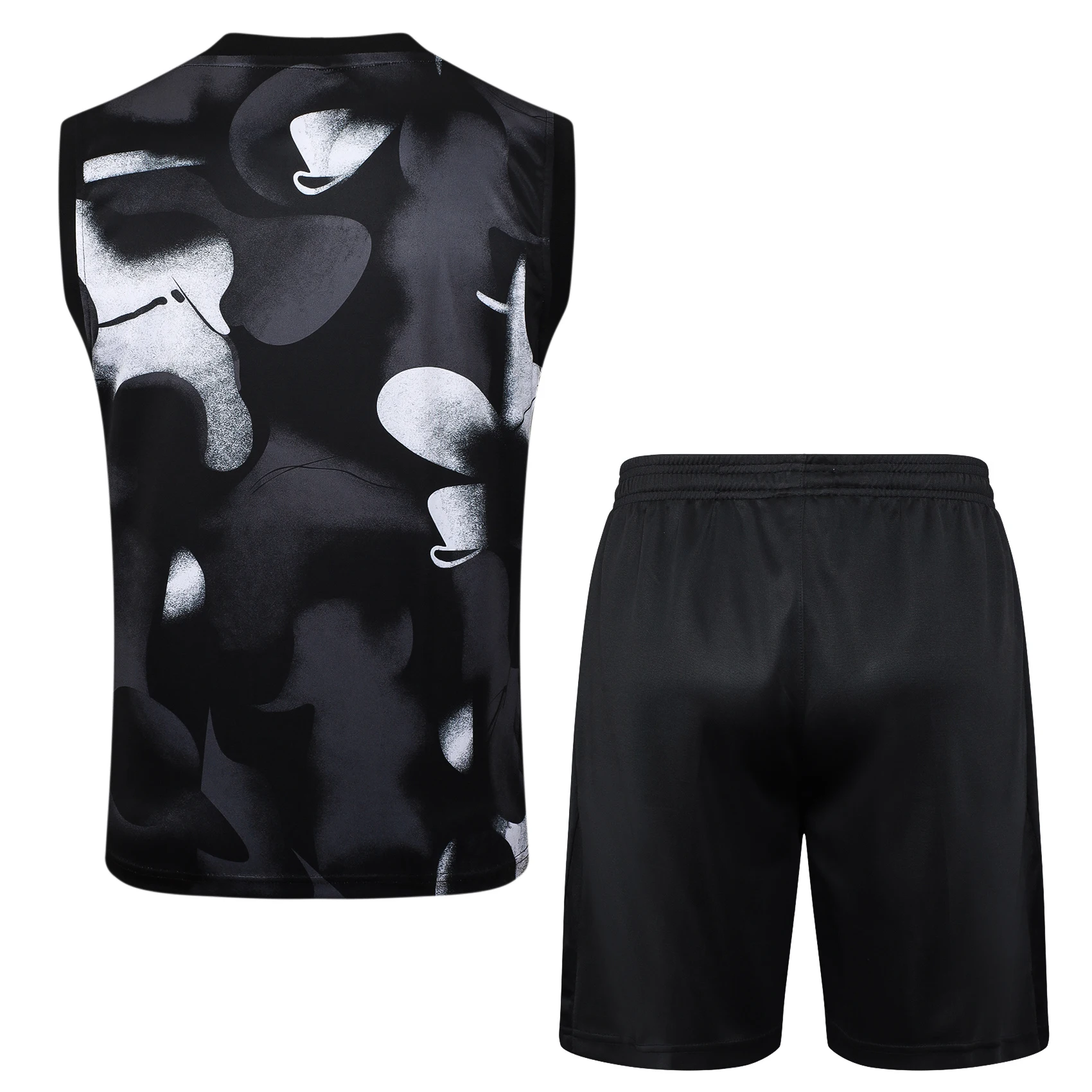 Entrenamiento Sin Mangas Conjunto Completo Corinthians Paulista 2025 2026 Negro Gris Corinthians Paulista Conjunto 2025 2026 Negro - Corinthians Paulista 2026 | tiendasdefutboles