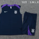 Entrenamiento Sin Mangas Conjunto Completo Corinthians Paulista 2025 2026 Azul Purpura