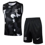 Entrenamiento Sin Mangas Conjunto Completo Corinthians Paulista 2025 2026 Negro Gris
