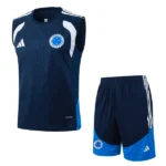 Entrenamiento Sin Mangas Conjunto Completo Cruzeiro 2026 2027 Azul Blanco