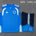 Entrenamiento Sin Mangas Conjunto Completo Cruzeiro 2026 2027 Azul Blanco