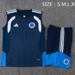 Entrenamiento Sin Mangas Conjunto Completo Cruzeiro 2026 2027 Azul Marino