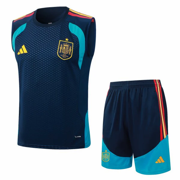 Entrenamiento Sin Mangas Conjunto Completo España 2026 Azul España Conjunto 2026 Azul - España Barata | tiendasdefutboles