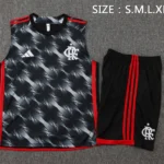 Entrenamiento Sin Mangas Conjunto Completo Flamengo 2025 2026 Gris Negro