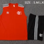 Entrenamiento Sin Mangas Conjunto Completo Flamengo 2025 2026 Rojo Negro