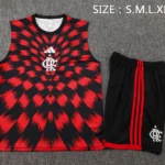 Entrenamiento Sin Mangas Conjunto Completo Flamengo 2025 2026 Rojo I Negro
