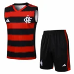 Entrenamiento Sin Mangas Conjunto Completo Flamengo 2025 2026 Rojo Negro