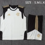 Entrenamiento Sin Mangas Conjunto Completo Flamengo 2026 2027 Amarillo Blanco