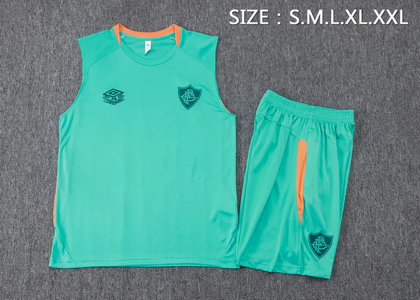 Entrenamiento Sin Mangas Conjunto Completo Fluminense 2025 2026 Verde Fluminense Conjunto 2025 2026 Verde - Maglia Fluminense | tiendasdefutboles