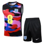 Entrenamiento Sin Mangas Conjunto Completo Inglaterra 2026 Azul Rosa