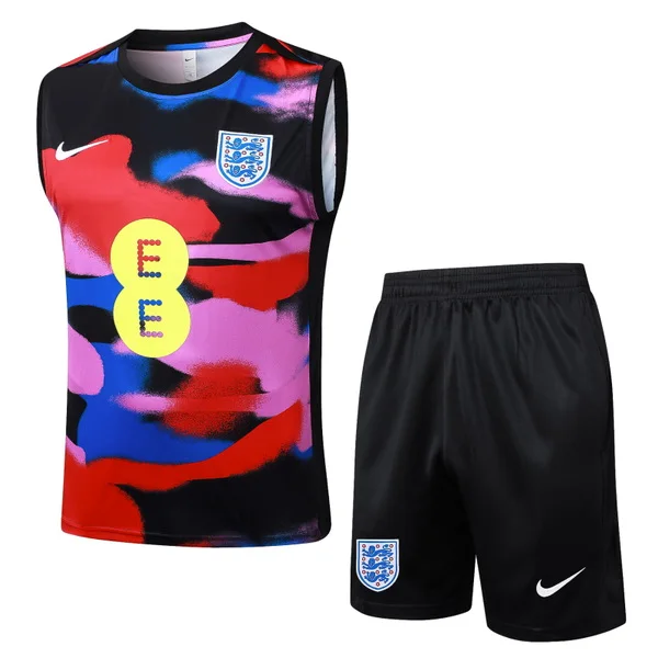 Entrenamiento Sin Mangas Conjunto Completo Inglaterra 2026 Azul Rosa Inglaterra Conjunto 2026 Azul - Inglaterra Barata | tiendasdefutboles