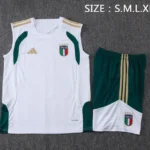 Entrenamiento Sin Mangas Conjunto Completo Italia 2026 Blanco Verde