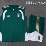 Entrenamiento Sin Mangas Conjunto Completo Italia 2026 Verde Blanco
