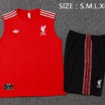 Entrenamiento Sin Mangas Conjunto Completo Liverpool 2025 2026 Rojo I Negro