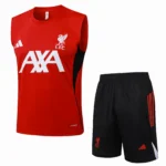 Entrenamiento Sin Mangas Conjunto Completo Liverpool 2025 2026 Rojo Negro