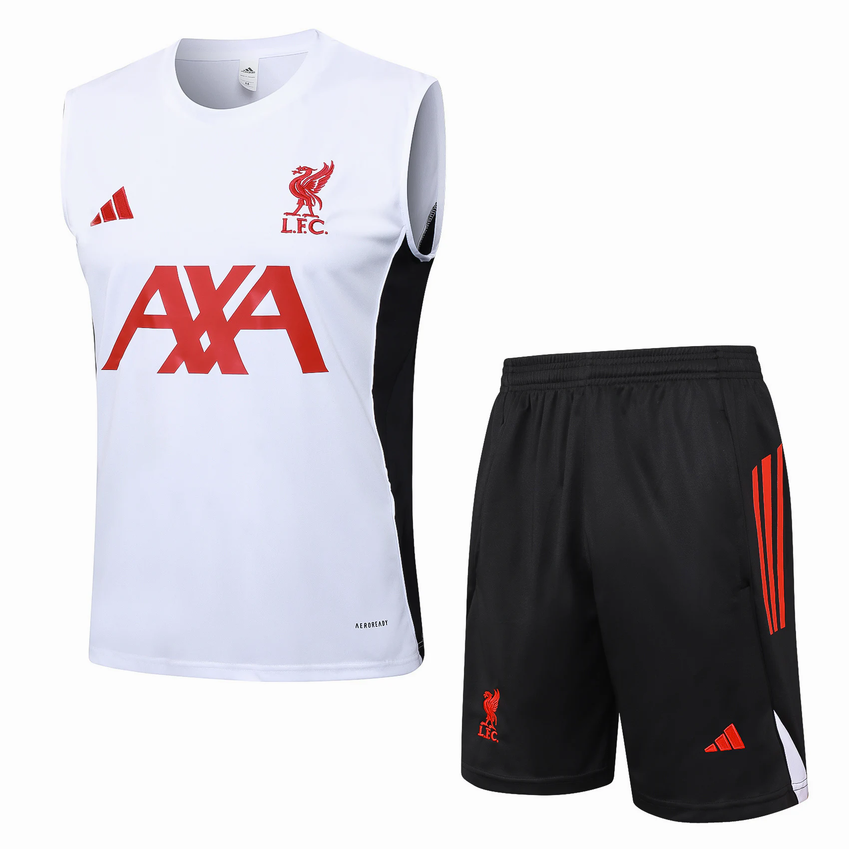 Entrenamiento Sin Mangas Conjunto Completo Liverpool 2025 2026 Negro Rojo Liverpool Conjunto 2025 2026 Negro - Maglia Liverpool | tiendasdefutboles