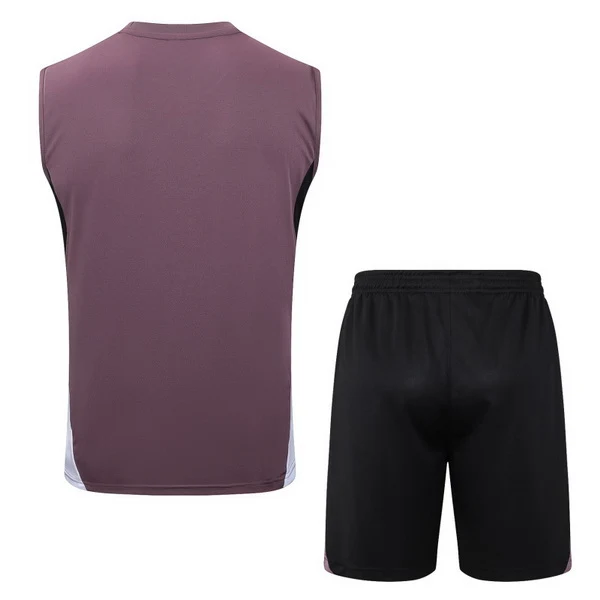 Entrenamiento Sin Mangas Conjunto Completo Manchester United 2025 2026 Rojo Negro Amarillo Manchester United Conjunto 2025 2026 Rojo - Maglia Manchester United | tiendasdefutboles