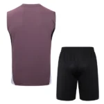 Entrenamiento Sin Mangas Conjunto Completo Manchester United 2025 2026 Purpura Negro