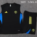 Entrenamiento Sin Mangas Conjunto Completo Manchester United 2025 2026 Purpura Negro